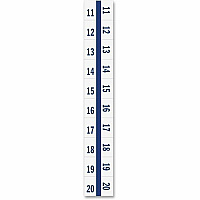 Tabbies Legal Index Divider Tabs 10 Printed Tab(s) - Digit - 11-20 - 8.5" Divider Width x 11" Divider Length - Letter - 7 Hole Punched - White Paper Divider - Punched, Laminated Tab - 100 / Pack (58001)