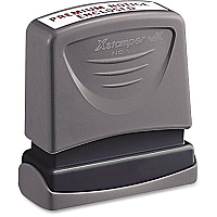 Xstamper VX Pre-inked Small Return Stamp Message Stamp - 0.50" Impression Width x 1.62" Impression Length - 1 Each (C10)