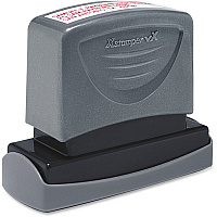 Xstamper VX Pre-inked Business Address Stamp Custom Message Stamp - 0.63" Impression Width x 2.44" Impression Length - 1 Each (C14)