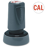 Xstamper VX Pre-inked Round Stamp Custom Message Stamp - 0.87" Impression Diameter - 25000 Impression(s) - 1 Each (C34)