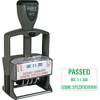 Xstamper ClassiX Self-inking Plastic Date Stamp Custom Message/Date Stamp - 1.25