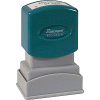 Xstamper Small Address/Inspection Stamp Custom Message Stamp - 0.50