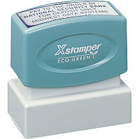 Xstamper Custom Endorsement Pre-inked Stamp Custom Message Stamp - 1