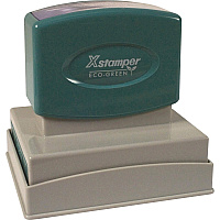 Xstamper Pre-inked Message Stamp Custom Message Stamp - 1.94" Impression Width x 2.94" Impression Length - 50000 Impression(s) - Recycled - 1 Each (N22)