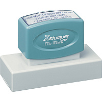 Xstamper Xtra Large Custom Stamp Custom Message Stamp - 1.19" Impression Width x 3.12" Impression Length - 50000 Impression(s) - Recycled - 1 Each (N24)
