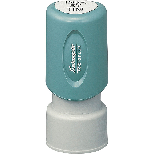 Xstamper Custom Large Inspection Pre-ink Stamp Custom Message Stamp - 0.62" Impression Diameter - 50000 Impression(s) - Recycled - 1 Each (N32)