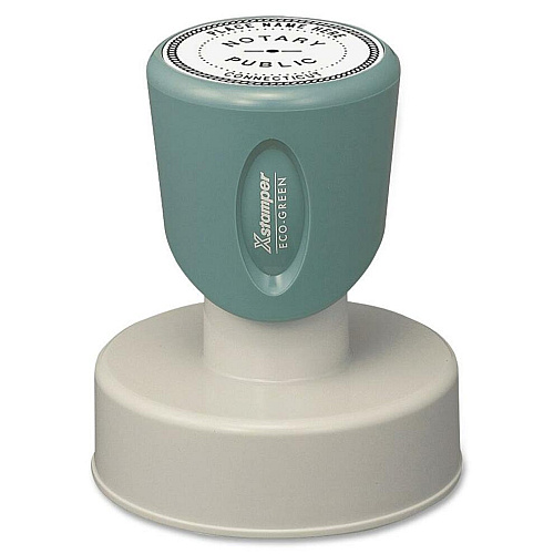 Xstamper Circular/Notary Stamp Custom Message Stamp - 1.56" Impression Diameter - 1 Each (N53)