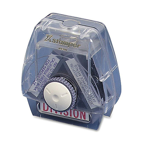 Xstamper Spin 'N Stamp Custom Message Stamp - 0.50" Impression Width x 1.62" Impression Length - 50000 Impression(s) - 1 Each (N70)