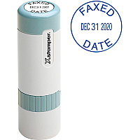 Xstamper XpeDater 2-Line Custom Round Dater Date Stamp - 0.69" Impression Diameter - 50000 Impression(s) - Recycled - 1 Each (N75)