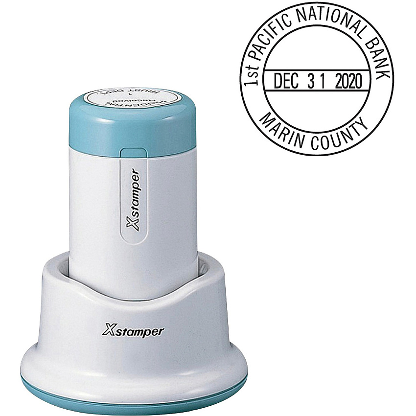 Xstamper XpeDater Small Dater Date Stamp - 1.19" Impression Diameter - 50000 Impression(s) - Recycled - 1 Each (N85)