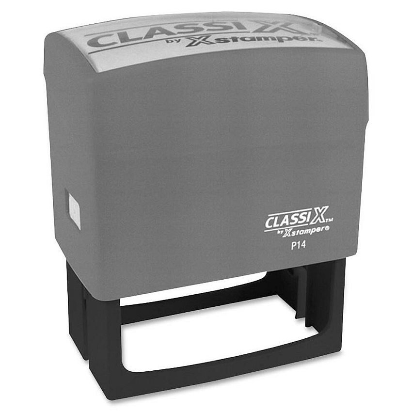 Xstamper Classix Custom Address Stamps Custom Message Stamp - 1.50" Impression Width x 3" Impression LengthPlastic, Rubber - 1 Each (P14)