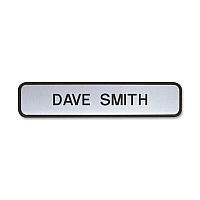 Xstamper Designer Framed Wall/Door Sign 8" Width x 2" Height - Wall Mountable - Mounting Hardware - Outdoor - Plastic - Black - 1 Each (G30)