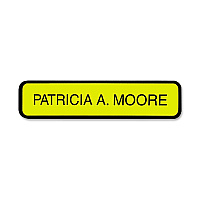 Xstamper Designer Framed Wall/Door Sign 10" Width x 2" Height - Wall Mountable - Plastic - Black - 1 Each (G35)