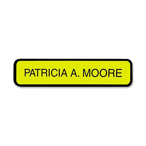 Xstamper Designer Framed Wall/Door Sign 10" Width x 2" Height - Wall Mountable - Plastic - Black - 1 Each (G35)