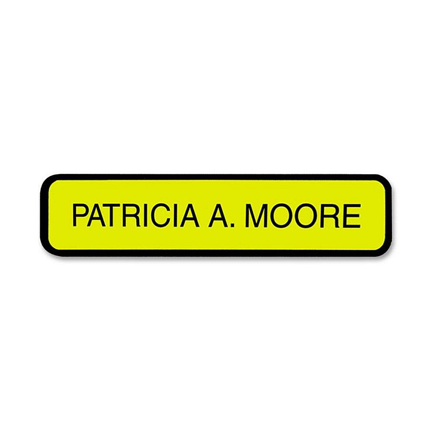 Xstamper Designer Framed Wall/Door Sign 10" Width x 2" Height - Wall Mountable - Plastic - Black - 1 Each (G35)