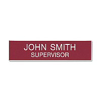 Xstamper Xecutives Name Badges 3" Width x 0.7" Height - Plastic - 1 Each (J11)