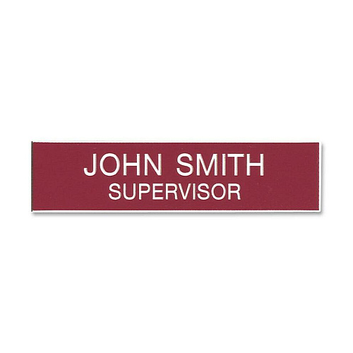 Xstamper Xecutives Name Badges 3" Width x 0.7" Height - Plastic - 1 Each (J11)