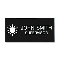 Xstamper Standard Logo Name Badges 3" Width x 1.5" Height - Plastic - 1 Each (J23)