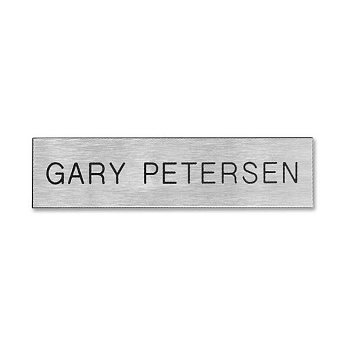 Xstamper Xecutives Name Plates 8" Width x 2" Height - Wall Mountable - Plastic - 1 Each (K01)