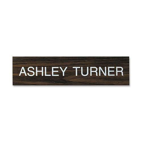 Xstamper Xecutives Name Plates 10" Width x 2" Height - Wall Mountable - Plastic - 1 Each (K02)