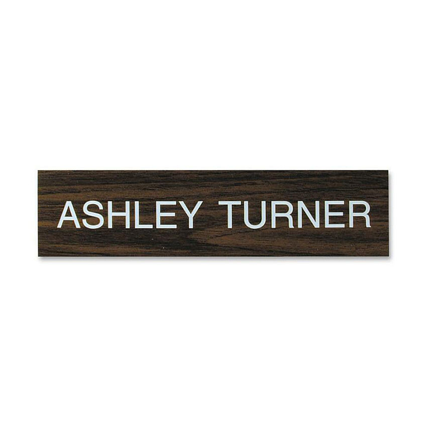 Xstamper Xecutives Name Plates 10" Width x 2" Height - Wall Mountable - Plastic - 1 Each (K02)