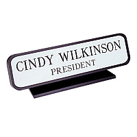 Xstamper Designer Framed Desk Sign 8" Width x 2" Height - 1 Each (K20)
