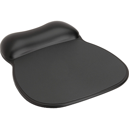 Compucessory Soft Skin Gel Wrist Rest & Mouse Pad 9" x 11" x 0.75" Dimension - Black - Gel, Rubber - Stain Resistant - 1 Pack (23718)