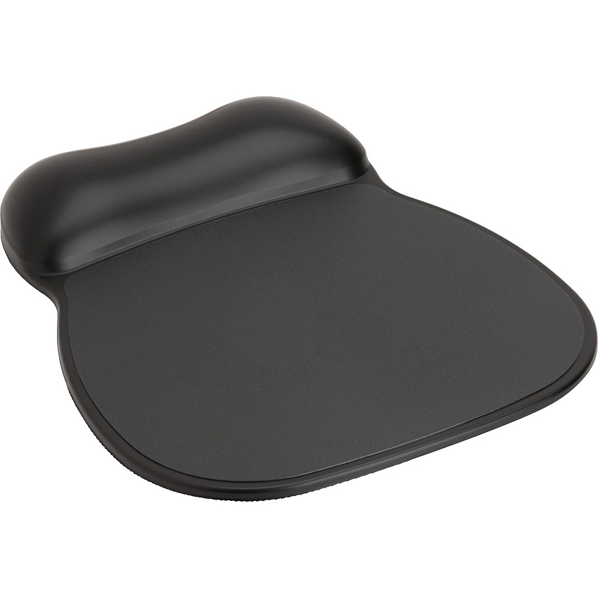 Compucessory Soft Skin Gel Wrist Rest & Mouse Pad 9" x 11" x 0.75" Dimension - Black - Gel, Rubber - Stain Resistant - 1 Pack (23718)
