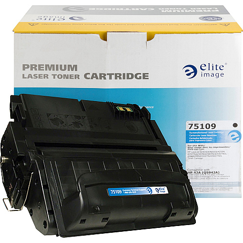 Elite Image Remanufactured Laser Toner Cartridge - Alternative for HP 42A (Q5942A) - Black - 1 Each 10000 Pages (75109)