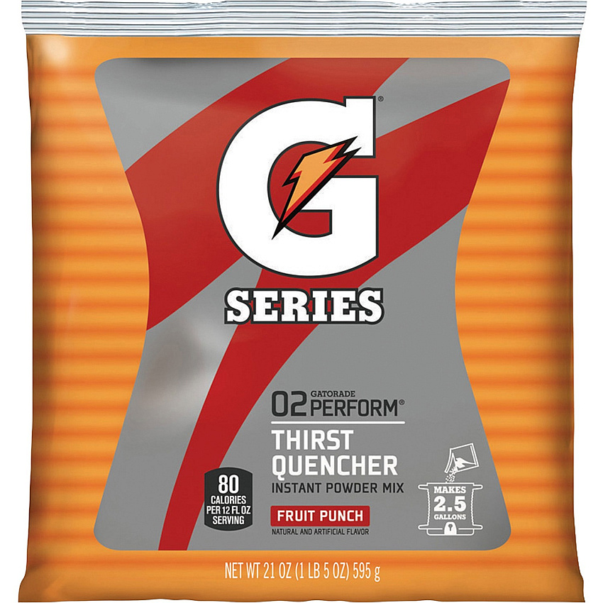 Gatorade Fruit Punch Thirst Quencher Powder - 1.31 lb - 2.50 gal Maximum Yield - Fruit Punch - 1 Pack (33691)
