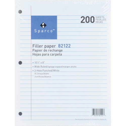 Sparco Standard White 3HP Filler Paper (82122)