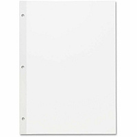 Sparco Unruled Filler Paper 100 Sheets - Plain - Unruled Margin - 20 lb Basis Weight - Letter - 8 1/2" x 11" Sheet Size - White Paper - Subject, Reinforced Edges - Recycled - 100 / Pack (WB213)
