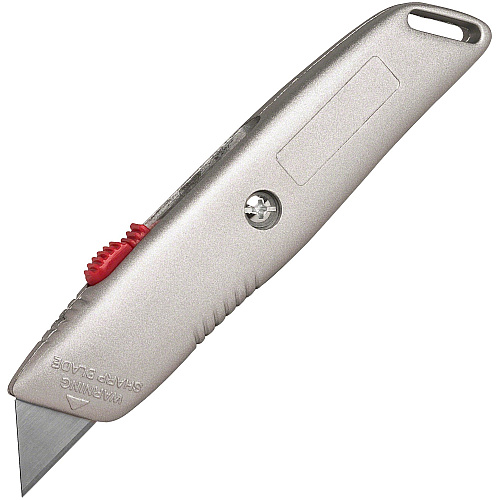 Sparco 3-position Retractable Blade Utility Knife 1 Stainless Steel Blade - 6" Cutting Length - Retractable, Heavy Duty Utility Blade - 1 Each (01468)