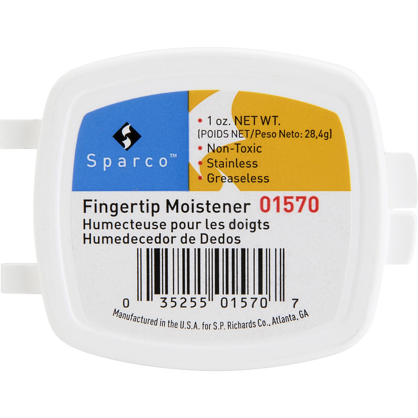 Sparco 1 Ounce Fingertip Moisturizer White - Odorless, Greaseless, Stainingless, Non-slip - 1 Each (01570)