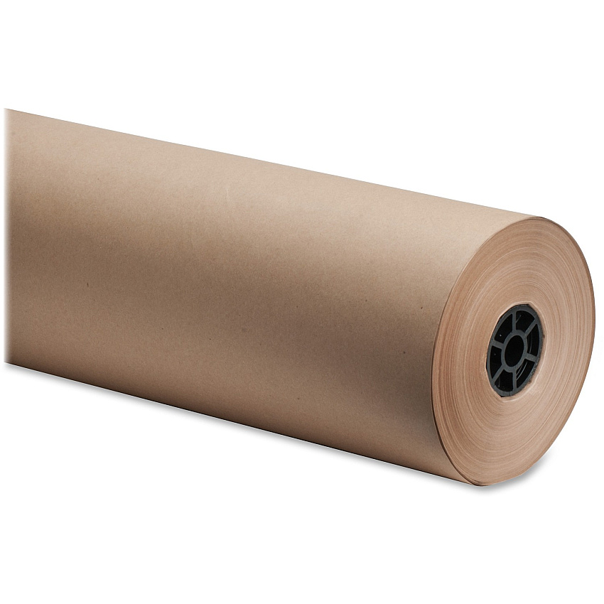 Sparco Bulk Kraft Wrapping Paper 36" Width x 800 ft Length - 1 Wrap(s) - Kraft - Brown - 1 / Box (24536)