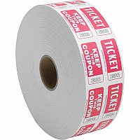 Sparco Roll Tickets Red - 2000 / Roll (99220)