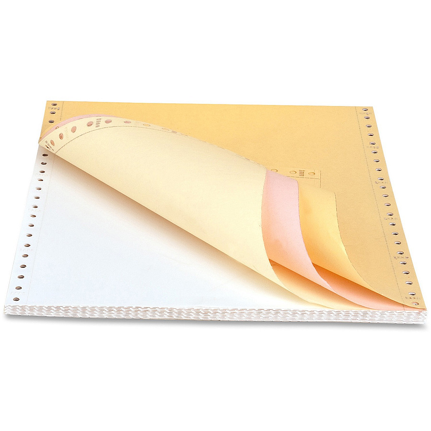 Sparco 4-part Cont.-form Multicolor Computer Paper Letter - 8 1/2" x 11" - 15 lb Basis Weight - Perforated - Assorted - 900 / Carton (01386)