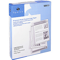 Sparco Saver Copy Paper 92 Brightness - Letter - 8 1/2" x 11" - 20 lb Basis Weight - Sustainable Forestry Initiative (SFI) - Acid-free - White - 500 Sheets per Ream - 10 / Carton (06120)