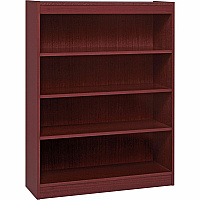 Lorell Panel End Hardwood Veneer Bookcase 36