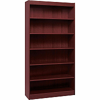 Lorell Panel End Hardwood Veneer Bookcase 36