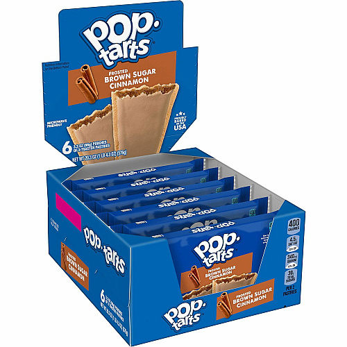 Kellogg's Pop-Tarts&reg Frosted Brown Sugar Cinnamon Cinnamon, Brown Sugar, Frosted Brown Sugar Cinnamon - 1 - 1.27 lb - 2/Pack - 6 / Box (31132)