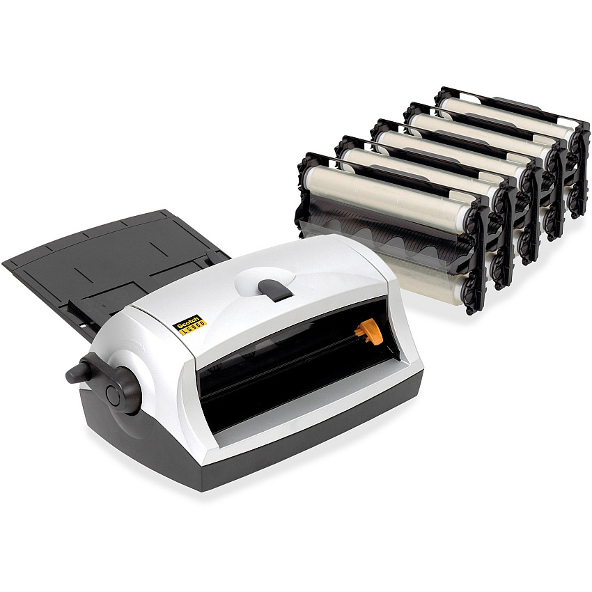 Scotch Heat-free Laminator Value Pack 8.50" Lamination Width - 0.10" Lamination Thickness - 6.5" Height x 14.3" Width x 8" Depth (LS960VAD)