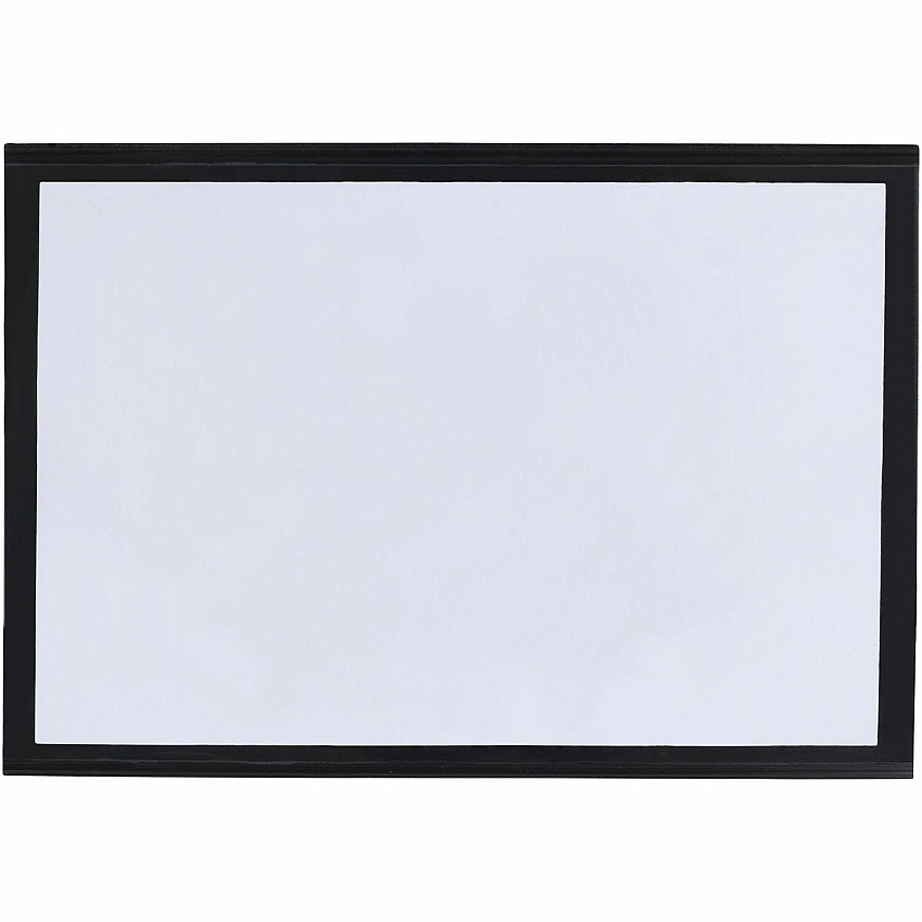 Tatco Label Inserts Magnetic Label Holders Support 4" x 6" Media - 4.4" Height x 6.4" Width - Vinyl - Black - 10 / Pack (29400)