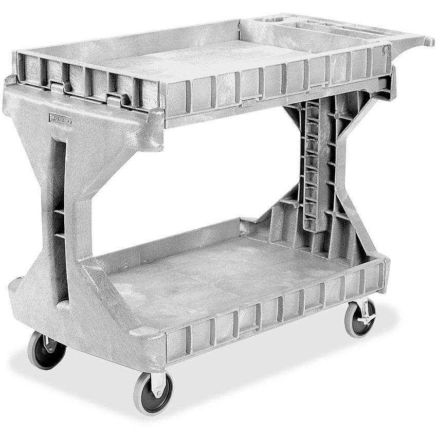 Akro-Mils ProCart Utility Cart 400 lb Capacity - Plastic Foam - 45" Width x 24" Depth x 35" Height - Gray - 1 Each (30936)