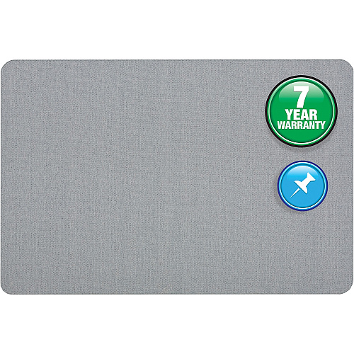 Quartet Oval Office Bulletin Board 36" Board Height x 48" Board Width - Light Blue Fabric Surface - Frameless, Flexible - 1 Each (7684BE)