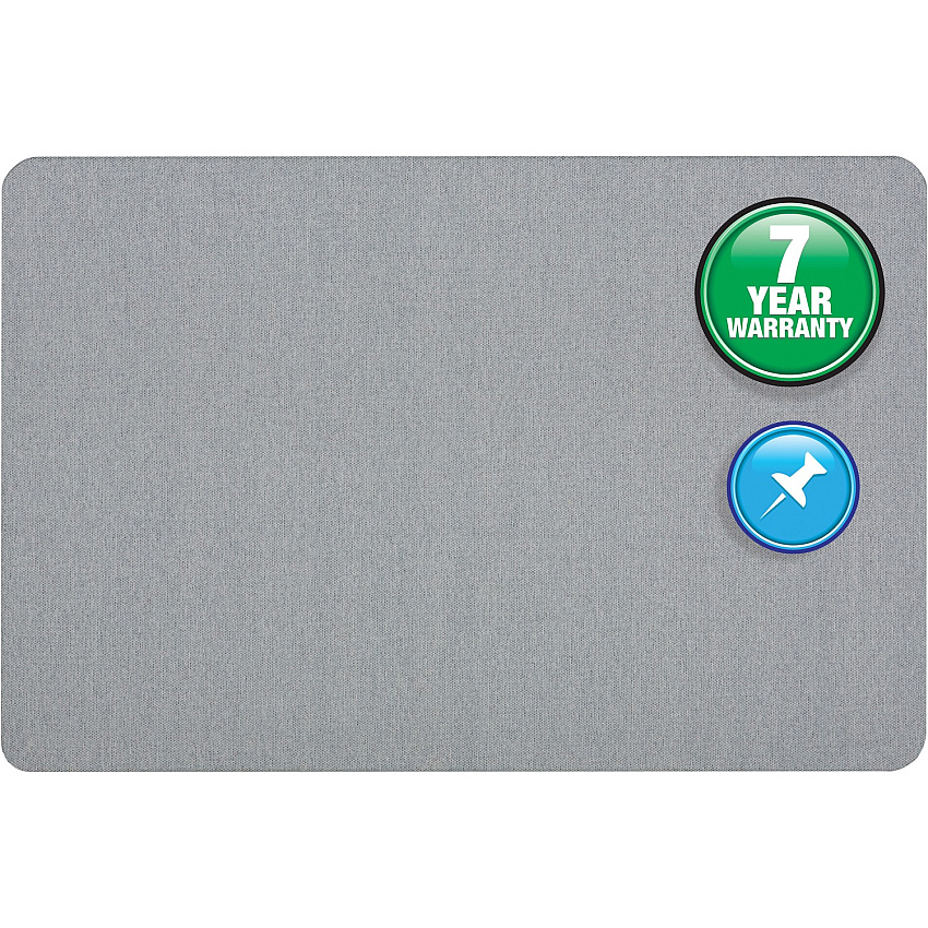 Quartet Oval Office Bulletin Board 36" Board Height x 48" Board Width - Light Blue Fabric Surface - Frameless, Flexible - 1 Each (7684BE)