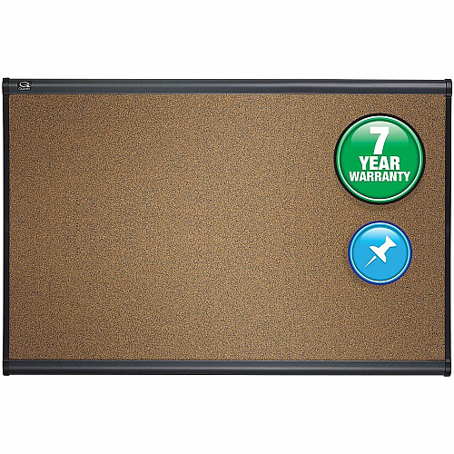 Quartet Prestige Bulletin Board 48" Board Height x 72" Board Width - Brown Cork Surface - Self-healing, Durable - Graphite Frame - 1 Each (B247G)