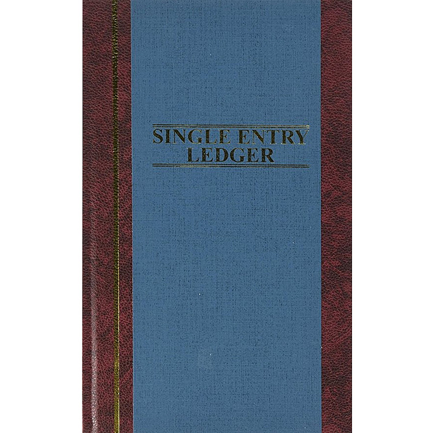 Wilson Jones S300 Single Entry Ledger Account Journal 150 Sheet(s) - 7.25" x 11.75" Sheet Size - Blue - White Sheet(s) - Blue Cover - 1 Each (S30015SEL)