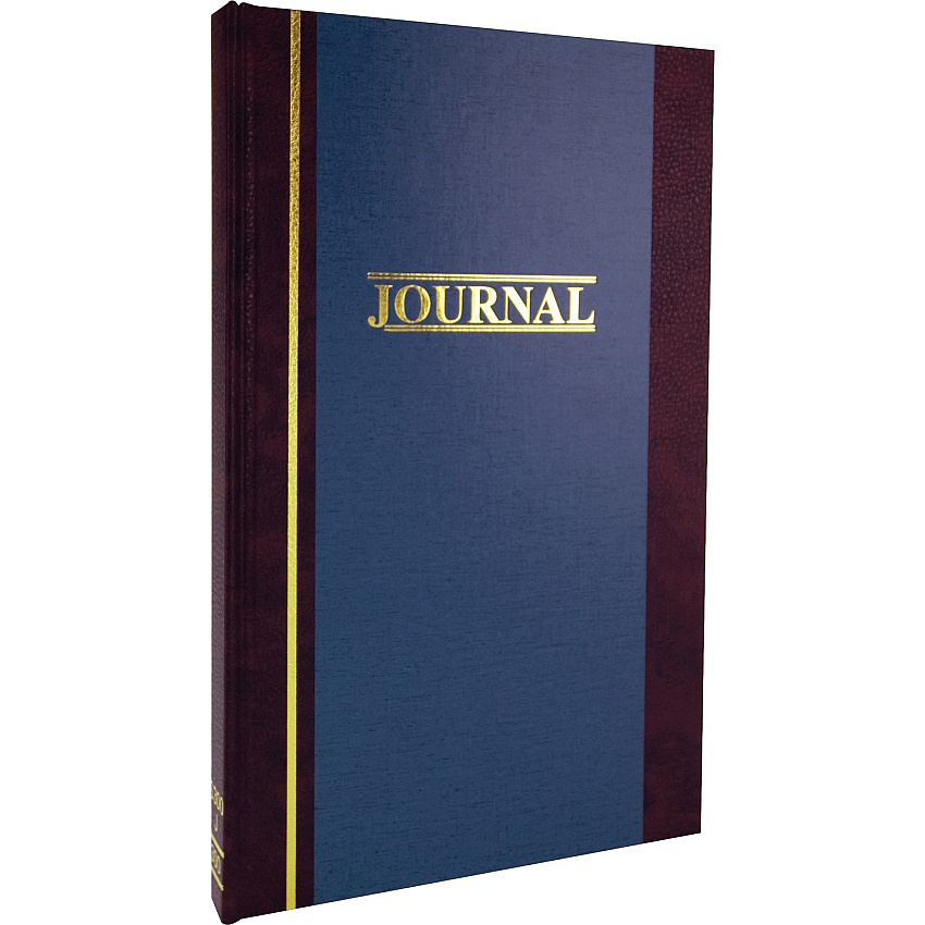 Wilson Jones S300 2-Column Journal 300 Sheet(s) - 7.25" x 11.75" Sheet Size - 2 Columns per Sheet - Blue - White Sheet(s) - Blue Cover - 1 Each (S3003J)
