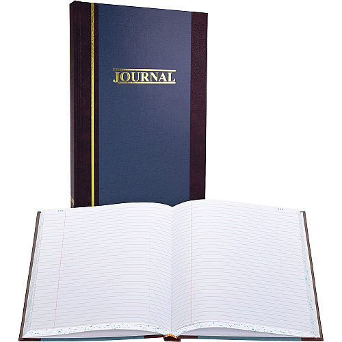 Wilson Jones S300 Record Ruled Account Journal 300 Sheet(s) - 7.25" x 11.75" Sheet Size - Blue - White Sheet(s) - Blue Cover - 1 Each (S3003R)